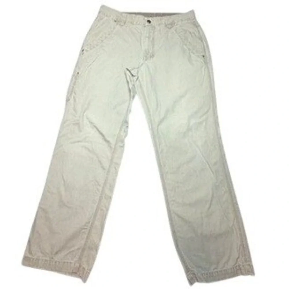 The North Face Mens Khaki Carpenter Pants Size 34 Canvas‎ Utility Work Trousers